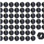 Lot de 60 écrous M5 autobloquants - Noir en acier inoxydable 304 - Idéal pour protéger contre les vibrations et le desserrage