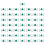 50 pièces en plastique blanc porte de voiture moulure de garniture Clips attaches attaches pour 3 série E36 E46 Auto accessoires