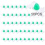 50 pièces en plastique blanc porte de voiture moulure de garniture Clips attaches attaches pour 3 série E36 E46 Auto accessoires