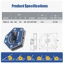 Support de soudure magnétique, équipement de soudage TIG magnétique de soudage multi-angle hexagonal commutable, interrupteurs m