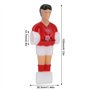 Vbestlife Joueur de Baby-Foot Jeux de Football Ensemble de Joueur de Baby-Foot Mini humano?de en Plastique Poup¡§|e Table Footba