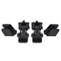 Loquet de Capot, 2 Ensembles de loquets de sécurité de loquet de Capot de Voiture et Supports pour TJ 1997-2006 55176636AD 55395