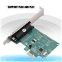 Adaptateur PCI parallèle, PC-Express1.0a Port parallèle Standard Imprimante DB25 LPT vers convertisseur PCI-E pour 98SE / ME / 2