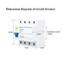 Bl1e-63 Rccb Disjoncteur Différentiel De Courant, 3p+n 63a Protecteur De Fuite électrique De 230v 30ma, Interrupteur Differentie