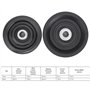 10 pièces/Ensemble 75mm / 90mm roulement en Nylon poulie Roue de Remplacement Noir pour câble Machine équipement de Gymnastique 