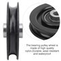 10 pièces/Ensemble 75mm / 90mm roulement en Nylon poulie Roue de Remplacement Noir pour câble Machine équipement de Gymnastique 