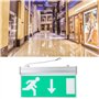 Panneau d'éclairage de Sortie, Panneau d'éclairage de Sortie de Secours à LED en Acrylique, indicateur d'évacuation de sécurité,