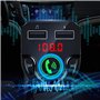 Transmetteur FM Bluetooth pour Voiture G32 12-24V Adaptateur de Voiture Bluetooth Lecteur MP3 FM Carte mémoire Mains Libres A2DP