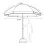 Parasols Grand Parapluie du marché Commercial en Plein air, Parasol de Jardin, Parasol et Deux étanches Deux-en-Un, diamètre 3,4