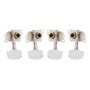 Tomotato 2L2R Chevilles de Réglage Ukulélé Argent Style Classique Accordeurs Ukulélé Chevilles de Réglage Clés Têtes de Machine 