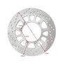 KKVZFNPX Disques De Frein Moto Rotor De Disque De Frein Arrière Pour Moto Pour XT600 1987 XT600Z Tenere 1988-1990 XT600E 1992-20