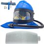 Casque de sablage Casque de sablage à alimentation en air sécurisée avec protection des épaules Cagoule de protection pour le sa