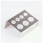Liummrcy Support de Tasse d'Encres pour Tatouage, 7 Trous en Acier Inoxydable, Argent, Tout Âge