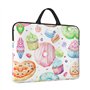 Cupcakes Donuts Muffins Sugar Housse pour ordinateur portable 14" – Sacoche polyvalente à bandoulière conçue pour les voyages d'