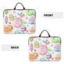 Cupcakes Donuts Muffins Sugar Housse pour ordinateur portable 14" – Sacoche polyvalente à bandoulière conçue pour les voyages d'