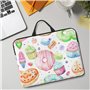 Cupcakes Donuts Muffins Sugar Housse pour ordinateur portable 14" – Sacoche polyvalente à bandoulière conçue pour les voyages d'