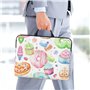 Cupcakes Donuts Muffins Sugar Housse pour ordinateur portable 14" – Sacoche polyvalente à bandoulière conçue pour les voyages d'