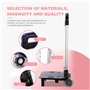 ISOYTERO Attachement à Rouleau pour Sac à Dos, Camion Main Pliant en Aluminium avec 3 Hauteur réglable, Sac Dos de roulement de 