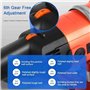 Ponceuse à Béton 3 Têtes 2800W Pro - Kit Complet 12 Accessoires (Disque Diamant/Plateau Adhésif/Eau/Abraisif) + 6 Vitesses pour 
