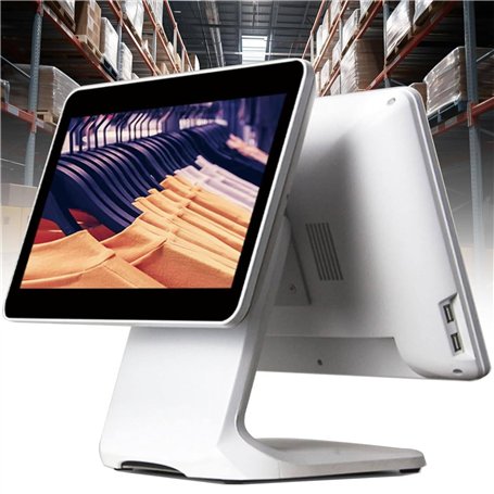 DDZJTPP Caisse Enregistreuse Intelligente Double écran Tactile 15
