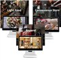 DDZJTPP Caisse Enregistreuse Intelligente Double écran Tactile 15,6" Et écran Client 13,3 ",Moniteur De Caisse LCD Tout-en-Un po
