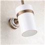 Assiavree Brosse WC,Brosse de Toilettes Toilette Porte-balais De Luxe Fini Antique Toilette Porte-Brosse avec De La Céramique Co