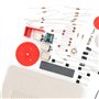 Kit de bricolage électronique radio, radio à sept tubes, avec 7 triodes, accessoires complets, pour le bricolage