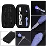 Crochets, Ensemble de Crochets Lumineux LED Rechargeables par USB, 9 en 1 Têtes Interchangeables Crochets Légers avec Accessoire
