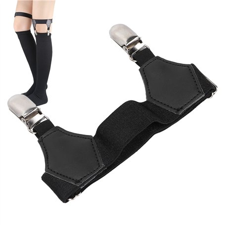 Chaussette Jarretelles En Métal Double Clips