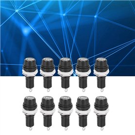 10 Pièces étui Porte-fusible Haute Durabilité Panneau électrique Monté sur Panneau de Verre Fusible Protecteur étui Porte-fusibl