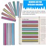 Eulbevoli 8 Bandes de Lecture guidées, Le TDAH et pour réduire Le Stress visuel.Les règles de Lecture Assorties de Couleurs aide