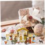 Calendrier de l'Avent Nativity 24 jours Counom de Noël Resin Nativity Set For Kids Christmas Gift Advent Calendar 2023