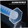 BEAHING Cylindre gradué en Plastique, Tube à essai de 500 ML d'hydromètre avec échelle Transparente, Cylindre de Mesure Portable