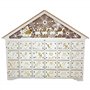 Calendrier de l'Avent en bois avec 24 tiroirs 15 x 3 x 13 Calendrier de l'avent Noël LED VIDE pour vous remplir des cadeaux vaca