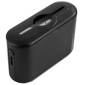 Dispensateur de Serviette en Papier 12.6x4.5x8.4 Pouce Minimaliste Black en Papier Serviette en Papier avec Fente Large