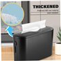 Dispensateur de Serviette en Papier 12.6x4.5x8.4 Pouce Minimaliste Black en Papier Serviette en Papier avec Fente Large, fenêtre