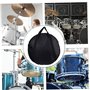 22 Pouces Cymbale Sac À Dos Case Avec Poches Et Amovible Bandoulière