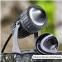Spot À Faisceau LED Exterieur - 10W Projecteur De Sol Lumières, Lèche-mur À Faisceau LED Projecteurs Longue Portée Faisceau Étro