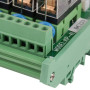 Ouitble relais à 4 canaux 12V 16A Module de relais monté sur Rail Din LED bipolaire NPN/PNP PLC pour diverses Applications de co
