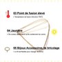 Fil de soudure en or facile à utiliser 4 pièces, grandes baguettes de soudage pour la fabrication de bijoux