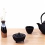 Emoshayoga Brûle-encens en Fonte, Bruleur Encens Charbon Fonte de Lotus en Forme de Porte-Bâton D'encens pour la décoration de l