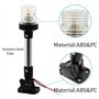KIMISS Lumière de bateau d'ancre de navigation marine de LED, lumières d'ancre de navigation de LED pliables 4000-4500K 360 ° éc