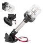 KIMISS Lumière de bateau d'ancre de navigation marine de LED, lumières d'ancre de navigation de LED pliables 4000-4500K 360 ° éc