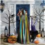 Zhuanyun Cape à capuche avec planches verticales en bois de chêne imprimé pour carnavals, cosplay, déguisements, bal masqué, fêt