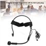 Micro Serre-tête, Micro-Casque Portable Mini Serre-tête 3 Broches Microphone Professionnel Micro à condensateur, adapté à l'ense