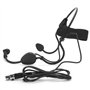 Micro Serre-tête, Micro-Casque Portable Mini Serre-tête 3 Broches Microphone Professionnel Micro à condensateur, adapté à l'ense