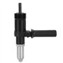 Adaptateur de pistolet à riveter électrique en acier allié noir avec tête à 4 rivets et clé à poignée pour perceuse électrique