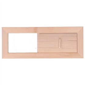 Évent d'aération de Sauna en Bois réglable équipement de Salle de Sauna Panneau de Ventilation Stores Grille Sauna évent pour ha