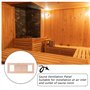 Évent d'aération de Sauna en Bois réglable équipement de Salle de Sauna Panneau de Ventilation Stores Grille Sauna évent pour ha