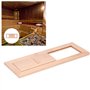 Évent d'aération de Sauna en Bois réglable équipement de Salle de Sauna Panneau de Ventilation Stores Grille Sauna évent pour ha
